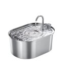 Fontaine inox 3, 2l, abreuvoir automatique pour chat et chien, pompe silencieuse, accessoires de distribution ... Fontaine inox 3, 2l, abreuvoir automatique pour chat et chien, pompe silencieuse, accessoires de distribution ...