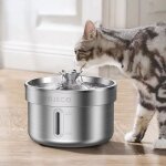 Fontaine inox pour animaux, abreuvoir automatique intelligent pour chien et chat, distributeur d'eau ... Fontaine inox pour animaux, abreuvoir automatique intelligent pour chien et chat, distributeur d'eau ...