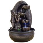 Fontaine d'intrieur led bouddha krishna