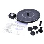 Fontaine solaire d'ext�rieur pour bain d'oiseaux, pompe a eau, piscine flottante, jardin, aquarium, petite ...