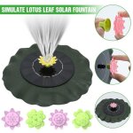Fontaine solaire simulant la feuille de lotus, pour bain d'oiseau, etang, piscine, bol de poisson, décor ... Fontaine solaire simulant la feuille de lotus, pour bain d'oiseau, etang, piscine, bol de poisson, décor ...