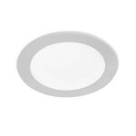 Forlight easy - downlight led rond encastr� gris 12cm 580lm 4000k