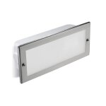 Forlight tamesis - applique murale ext�rieure encastr�e inox 1x e27 23, 5cm ip44