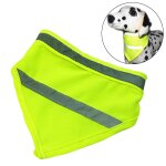 Foulard de scurit pour chien et chat, bandana, ajustable et rflchissant, a la mode