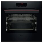 Four chaleur tournante pyrolyse & hydro clean noir mat amica ed57589ba +