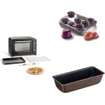 Four �lectrique chaleur tournante xl 60 l ¿ 2200 w + moule � cake 28 cm