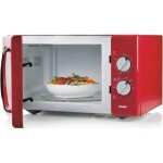 Four micro - ondes retro rouge 25l domo do2925