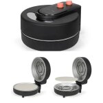 Four  pizza lectrique - 1800w 30cm - revtement antiadhsif - thermostat ajustable rglable - couleur ...