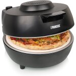Four � pizza noir 1200 w avec pierre � cuire