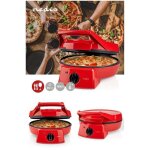 Four à pizza et tartes avec grill plancha revêtement pierre antiadhésif 1800 w pour pancakes, omelettes, ... Four à pizza et tartes avec grill plancha revêtement pierre antiadhésif 1800 w pour pancakes, omelettes, ...