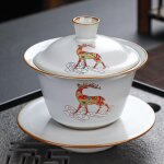 Four ru rétro santai gaiwan porcelaine contour or bol a thé kungfu tasse a thé cuisine service a thé ... Four ru rétro santai gaiwan porcelaine contour or bol a thé kungfu tasse a thé cuisine service a thé ...