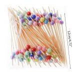 Fourchette en bambou jetable de 12cm, 100 pièces, pour buffet, desserts aux fruits, brochette, nourriture, ... Fourchette en bambou jetable de 12cm, 100 pièces, pour buffet, desserts aux fruits, brochette, nourriture, ...