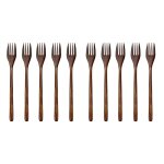 Fourchettes en bois 10 pices, fourchette a dner en bois japonaise ecologique (fourchettes en bois 10 ...
