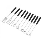 Fourchettes a chocolat, 10pcs fourchettes a chocolat en acier inoxydable pour la fabrication de chocolat, ...