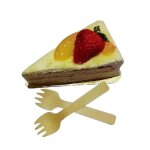 Fourchettes a couverts jetables en bois, 100 pièces, ustensiles a dessert de fête, vaisselle de table, ... Fourchettes a couverts jetables en bois, 100 pièces, ustensiles a dessert de fête, vaisselle de table, ...