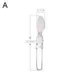 Fourchette couverts pliants, ustensiles de cuisine en acier inoxydable pour pique - nique couteau pliable ...