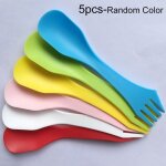 Fourchette cuill�re couteau 3 en 1 voyage camping randonn�e pique - nique ustensiles en plastique spork ...