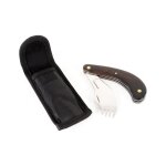 Fourchette ergonomique tous ergo couteau / fourchette pliant noir