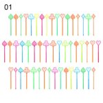 Fourchettes a fruits pour enfants, 50 pièces, mini jetable pratique, motifs variés, choix d'aliments ... Fourchettes a fruits pour enfants, 50 pièces, mini jetable pratique, motifs variés, choix d'aliments ...