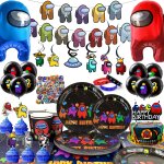 Fournitures de f�te d'anniversaire de among us articles de table pour f�tes d'anniversaire assiette decoration ...