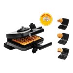 Frifri - gaufrier / machine � croque - monsieur - 1. 2 kwatt - noir