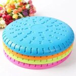 Frisbee pour chien 23 cm en silicone et caoutchouc ne blesse pas les gencives