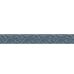 Frise adh?sive d�corative autocollante, herbier, foug?re, gincko, feuiles branches tons bleus, 15 cm ...