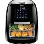 Friteuse � air 10 litres, d�shydrateur, four � air chaud, automatique, gril, noir et gris