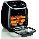 Friteuse a air et four en un de 11l 2 en 1 2000w noir Friteuse a air et four en un de 11l 2 en 1 2000w noir