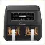 Friteuse dietetique - little balance - 8765 - crousty light duo - 9 l - 2460 w - 9 programmes - noir Friteuse dietetique - little balance - 8765 - crousty light duo - 9 l - 2460 w - 9 programmes - noir
