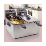 Friteuse a double compartiment tristar fr6937 6 l 3600w blanc Friteuse a double compartiment tristar fr6937 6 l 3600w blanc