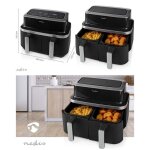 Friteuse double numérique 2x4l2 air fryer lcd 2600w couvercles anti - éclaboussure - 2 paniers à frire ... Friteuse double numérique 2x4l2 air fryer lcd 2600w couvercles anti - éclaboussure - 2 paniers à frire ...