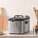 Friteuse electrique de 4l 3270w noir gris Friteuse electrique de 4l 3270w noir gris