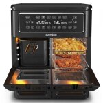 Friteuse �lectrique - breville - vdf130x - 11 litres - 12 modes de cuisson - 2 zones de cuisson