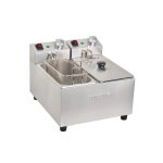 Friteuse inox double 2 x 3 litres 4000 w, 220 v - mono