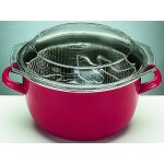 Friteuse korinto panier + couv verre 24 cm