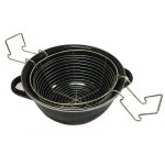 Friteuse avec panier 20 cm noir