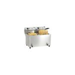 Friteuse professionnelle 2 x 7 litres avec vanne de vidange Friteuse professionnelle 2 x 7 litres avec vanne de vidange