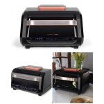Friteuse sans huile + grill 6l num�rique 1700w multifonctionnelle � air chaud + minuteur panneau de commande ...