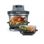 Friteuse sans huile ninja crispi pro 7 - en1, 2 r�cipients en verre de 5. 7 et 2. 3l, as101eucy bleu ...