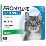 Frontline spot - on chat - anti - puces et anti - tiques pour chat - 4 pipettes 5287 Frontline spot - on chat - anti - puces et anti - tiques pour chat - 4 pipettes 5287