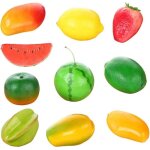 Fruits artificiels zoompil - ensemble de 10 pi�ces hyper r�alistes pour d�coration