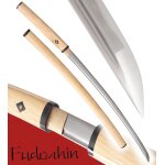 Fudoshin shirasaya forge bois naturel damas s51s epee sabre practical katana japonais