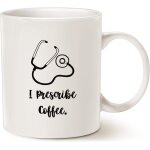 Funny doctor coffee mug, i prescribe coffee best dr gifts ceramic cup white Funny doctor coffee mug, i prescribe coffee best dr gifts ceramic cup white