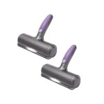 Fur daddy - brosse anti poils animaux - venteo - ramasse poils chat chien - violet et gris - pour canap� ...