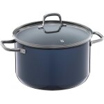 Fusiontec essential grande casserole 24 cm avec couvercle en verre pour induction 6, 4 l cramique high ...