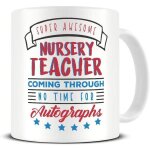 Super g�nial enseignant de cr�che a venir - tasse pour enseignant - dr�le tasse a caf� en c�ramique - ...