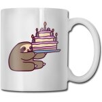 Gteau d'anniversaire paresseux tasse caf th cacao tasse en cramique anniversaire vacances bureau ...