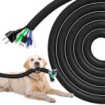 Gaines de cbles 3 mtres - 19mm, protecteur de cordon pour chien et chat, textile flexible protection ...