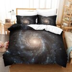 Galaxy ensemble de literie pi��ces imprim�� en d, housse de couette en polycoton doux et confortable, ...